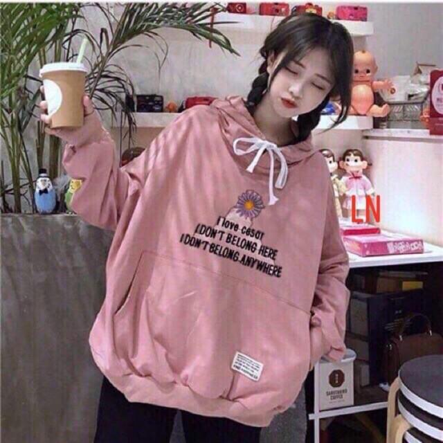 Áo hoodie I Love hoa LNG0919