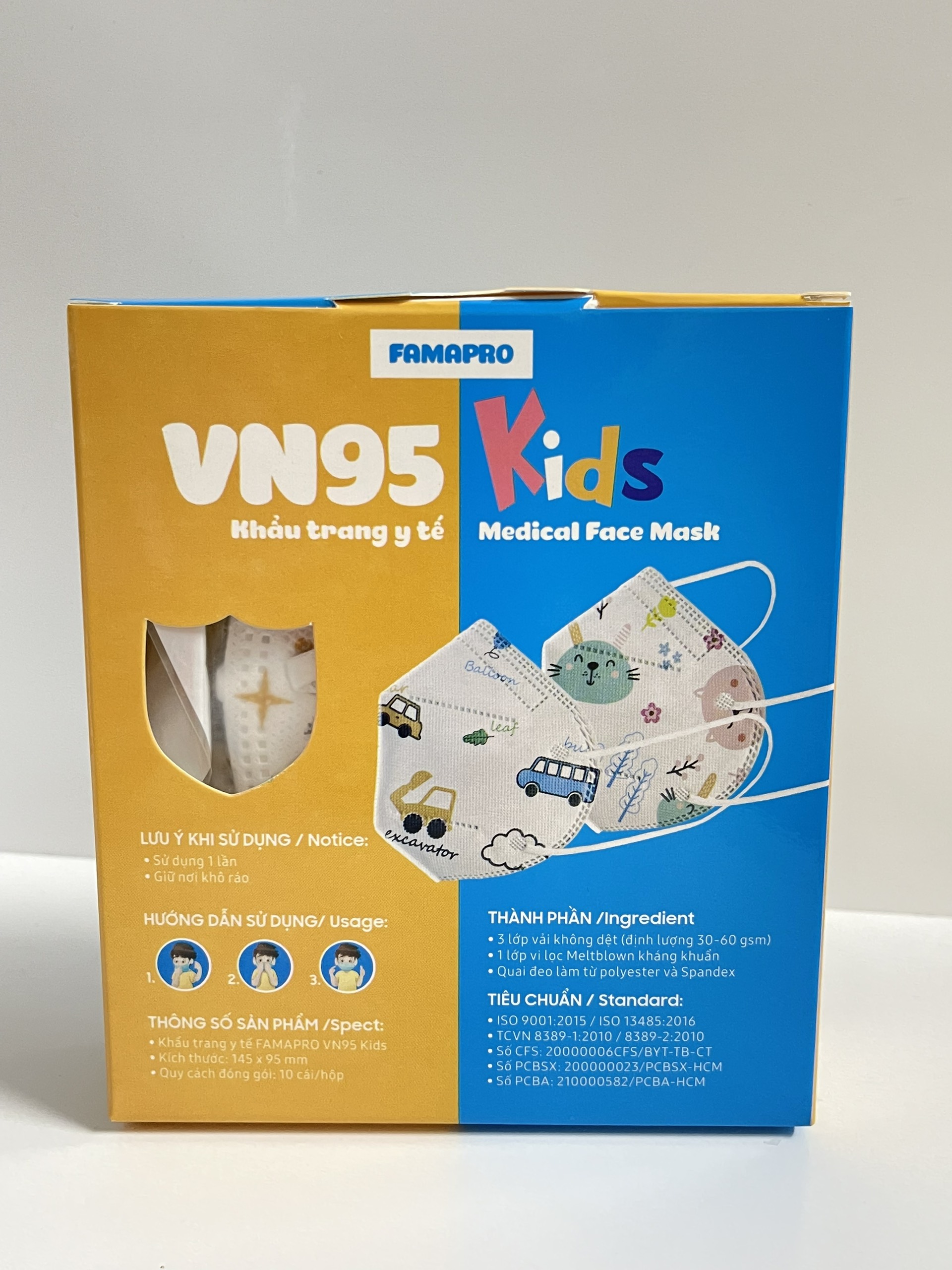 - Khẩu trang y tế trẻ em Famapro VN95 KIDS
