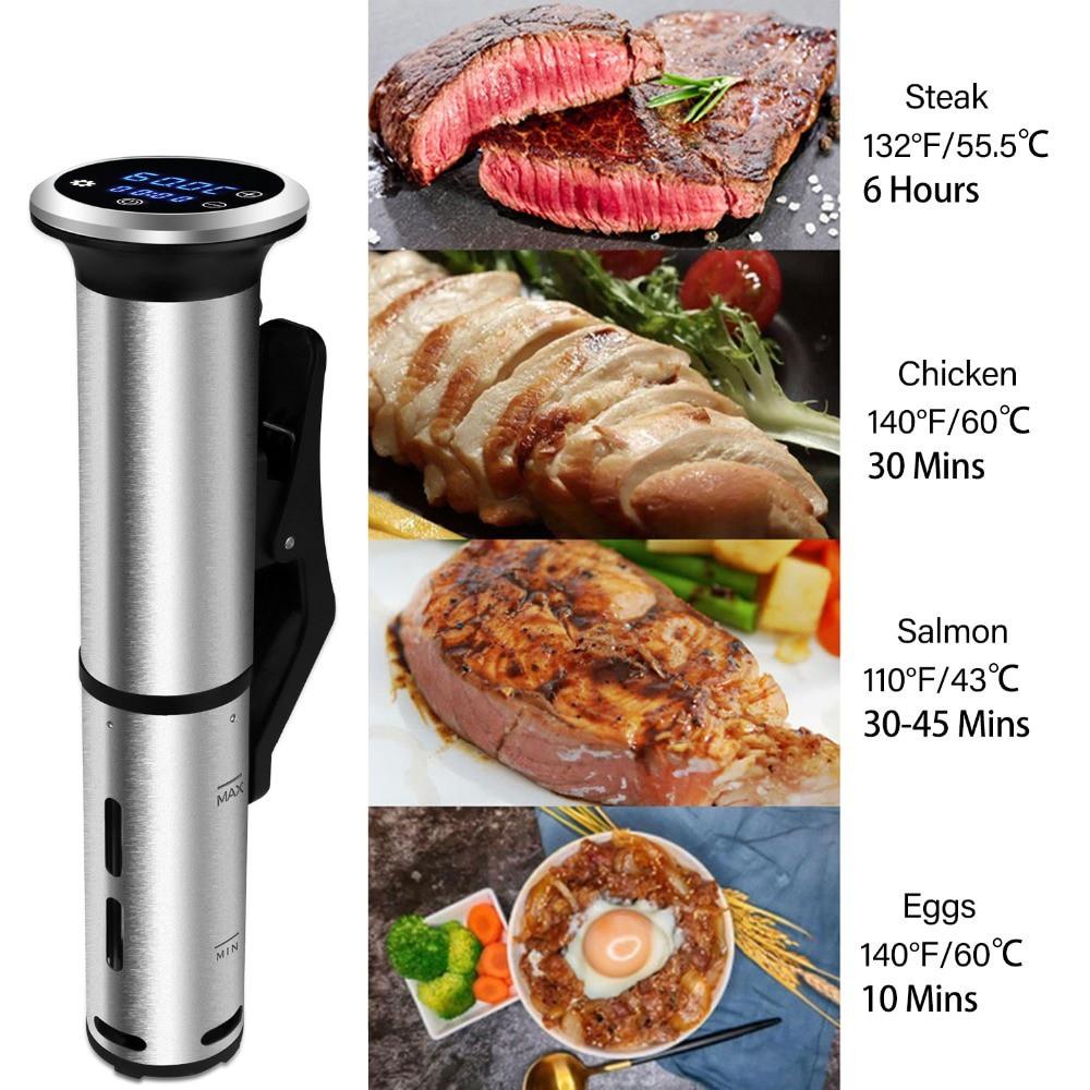 BioloMix Sous vide máy nấu chậm nồi nấu chân không màn hình điều khiển chính xác kỹ thuật số LED