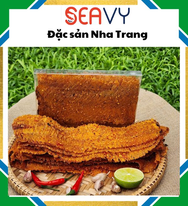 ️ Đặc Sản Nha Trang-Mực Tẩm Gia Vị Cán Mỏng, Cay, Dai, Đậm Đà, Thơm Ngon, Seavy Gói 100g ️