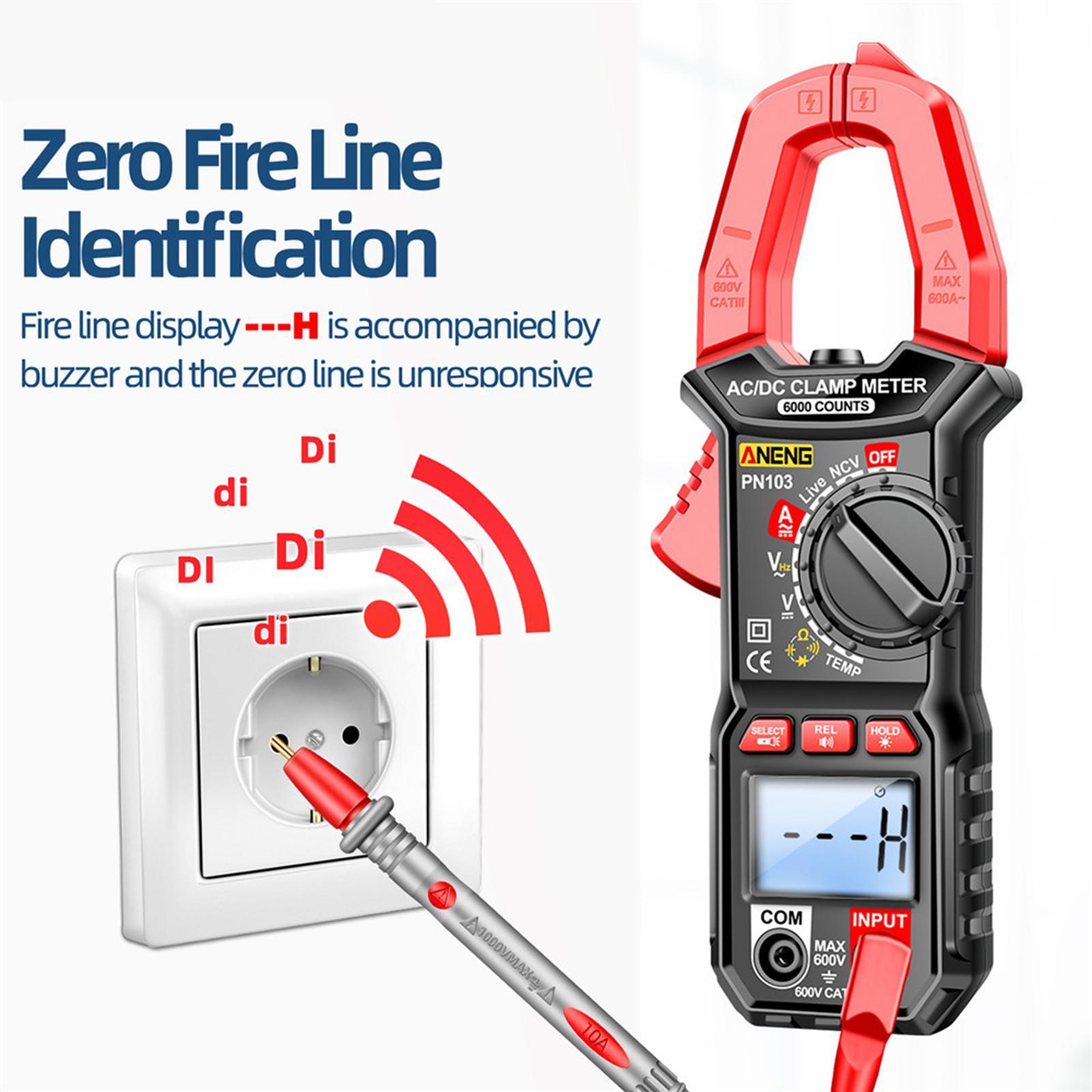 Digital Clamp Meter  DC Current Professional Multimeter 6000 Counts
