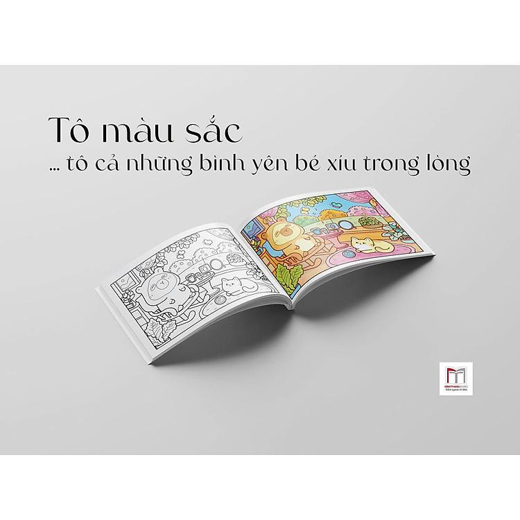 Sách Tô Màu - Capybara - Hạnh Phúc Nhỏ Của Capybara