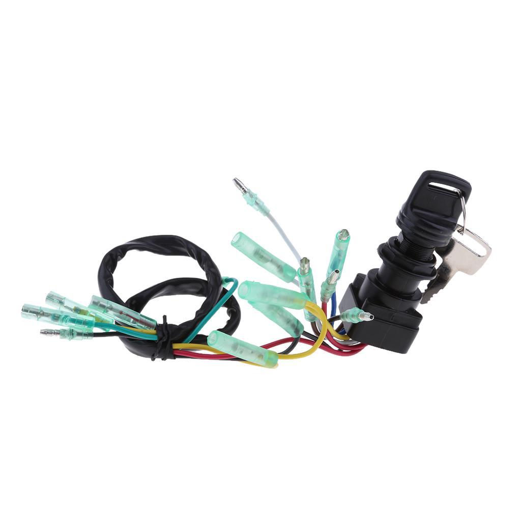 Marine Boat Outboard Motor Engine Ignition Switch Assembly with 2 Keys