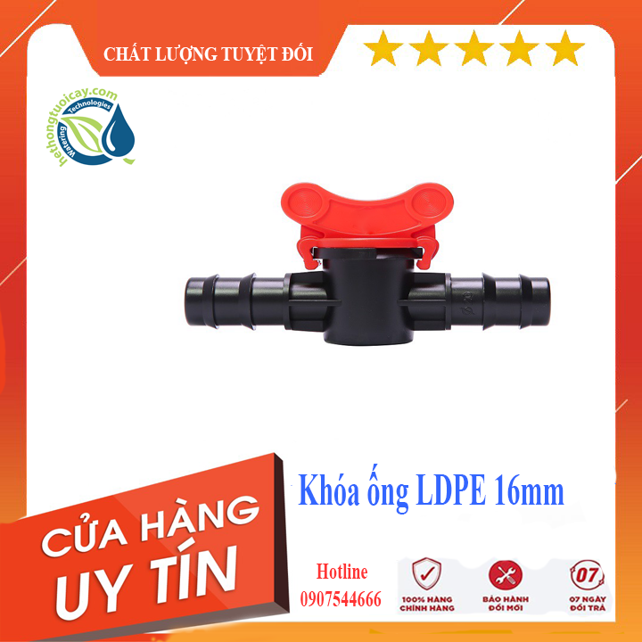 Van chặn ống tưới 16mm