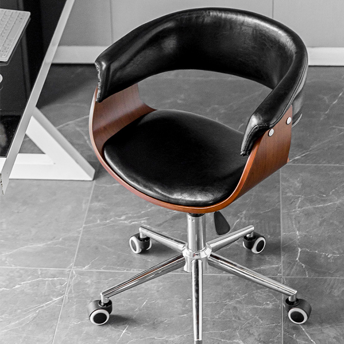Ghế làm việc hiện đại bọc Da Pu Cao cấp chân kim loại bền đẹp - Ghế Văn phòng xoay 360 độ tiện lợi đa năng GHP003