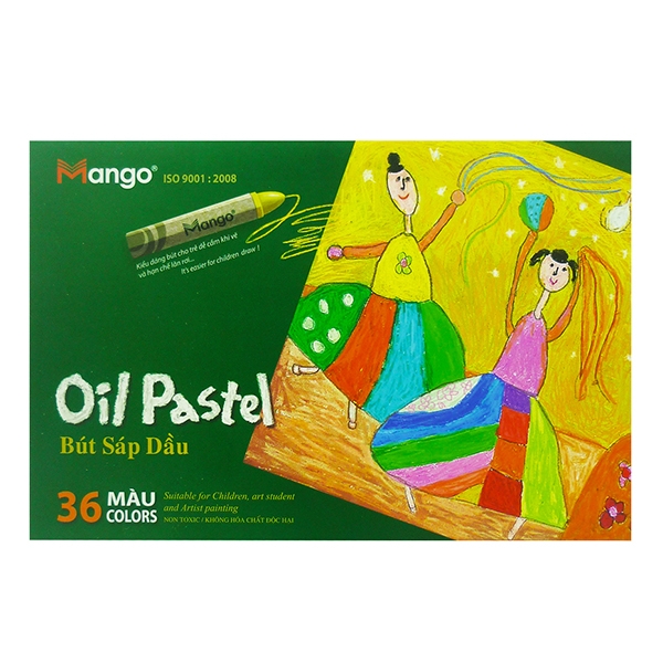 Bút Sáp Dầu Lục Giác Mango Colors 36 Màu - BSD36ML-1