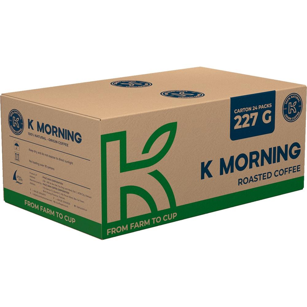 Cà Phê Rang Xay Nguyên Chất K Morning New 227g