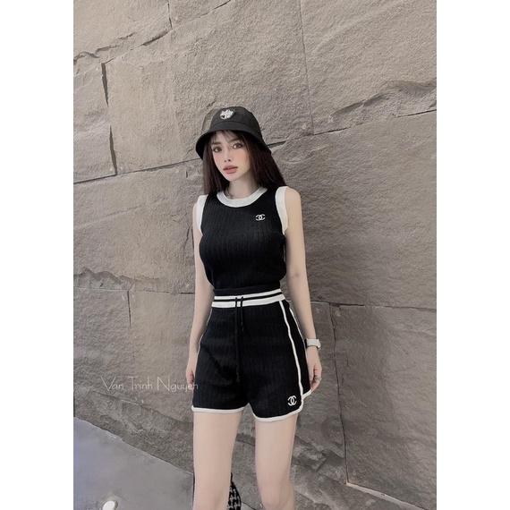Bộ sát nách dáng thể thao mặc nhà đi tập siêu hot free ship