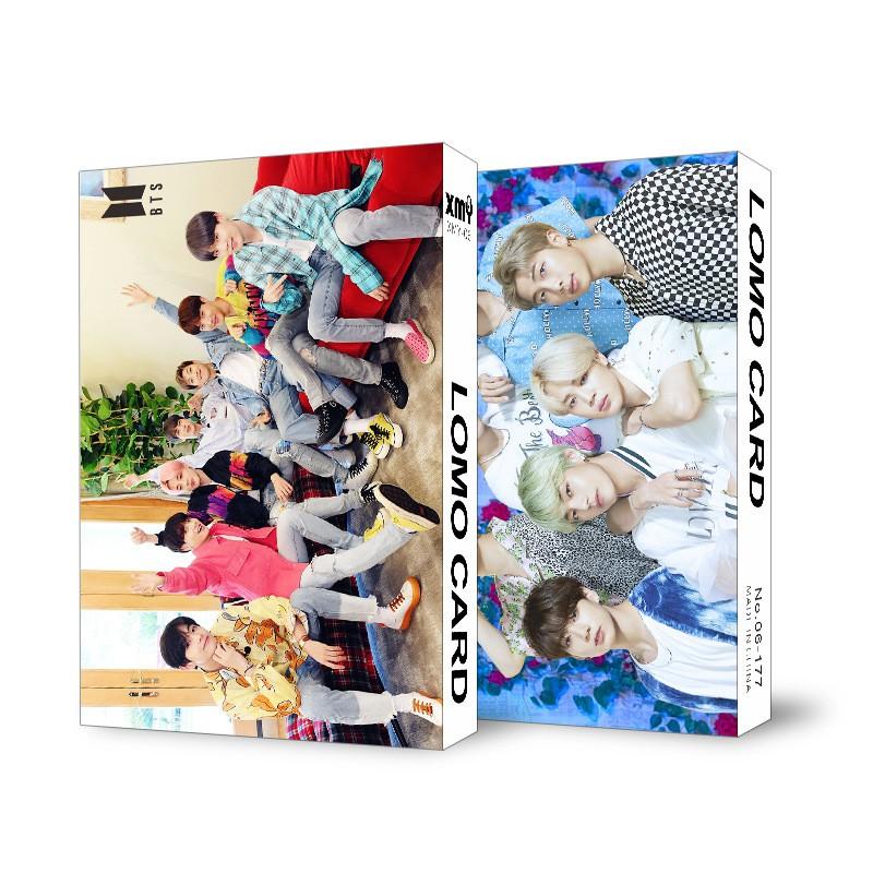 4 mẫu Lomo card BTS hộp ảnh 30 thẻ ảnh nhóm nhạc BTS