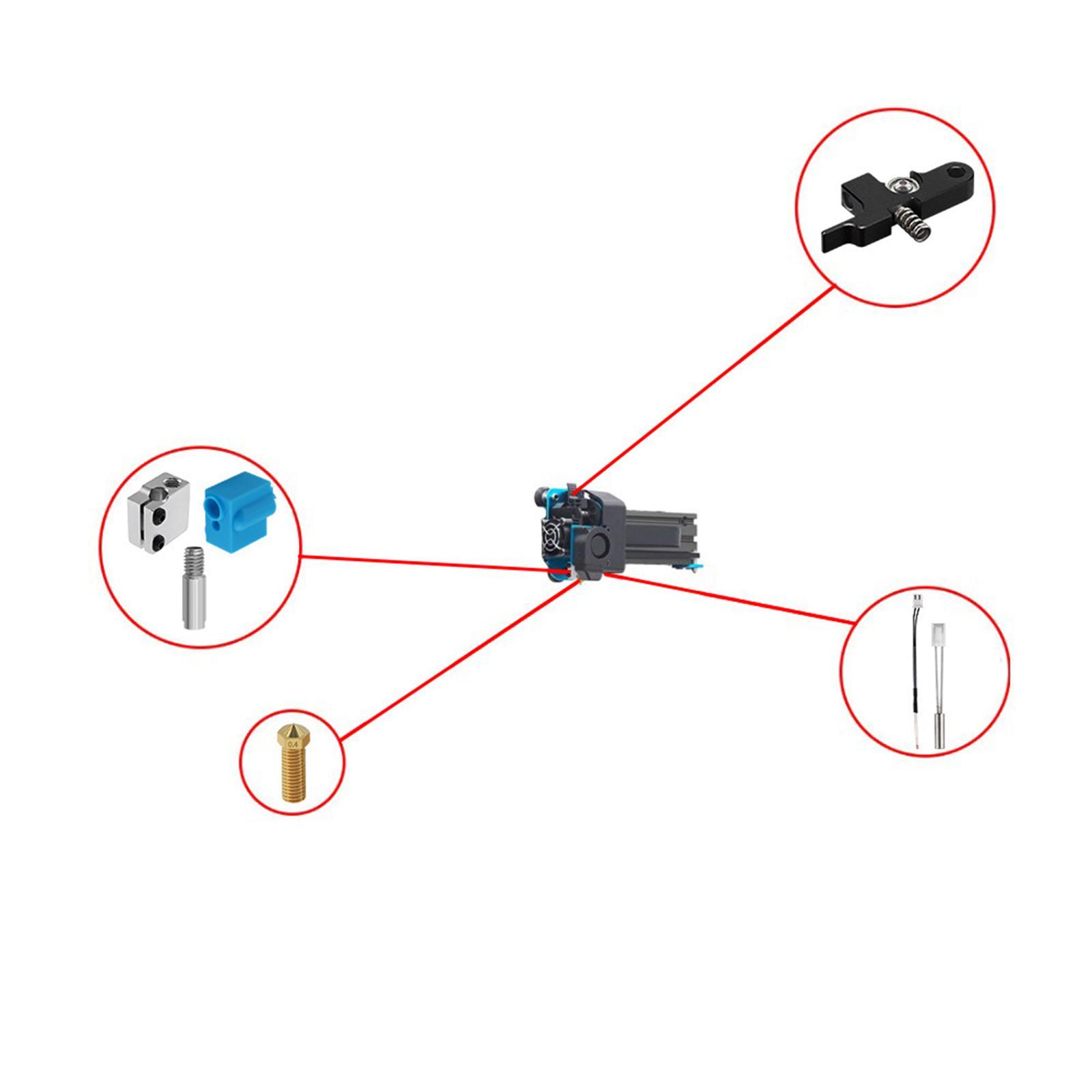 Extruder Kit  Heating Aluminum Block Thermistor -  A, Multi