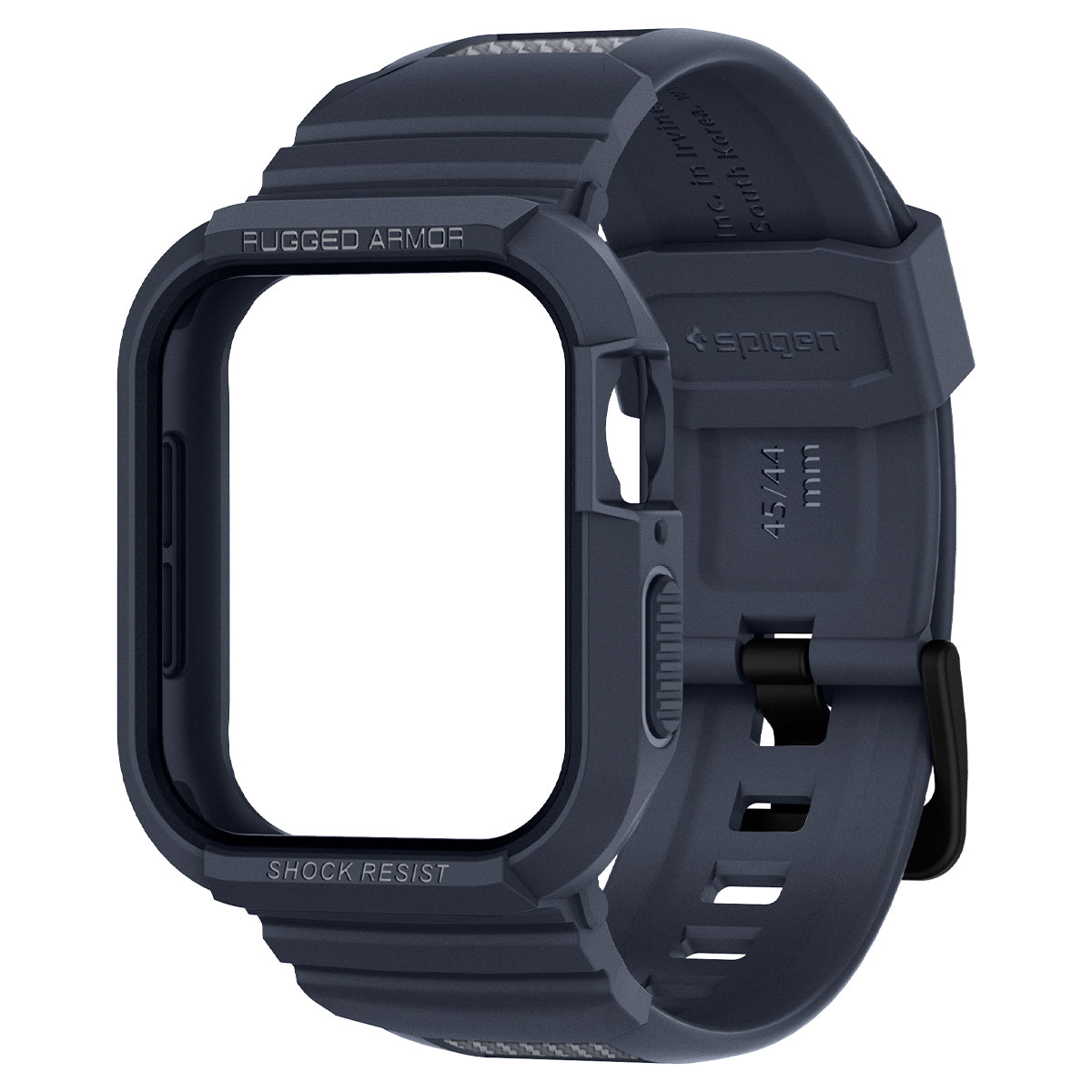 Ốp Case bảo vệ tích hợp dây đeo Spigen Rugged Armor Pro cho Apple Watch Series 9/8/7 (45mm) &amp; Apple Watch Series SE2/6/SE/5/4 (44mm) - Hàng Chính Hãng