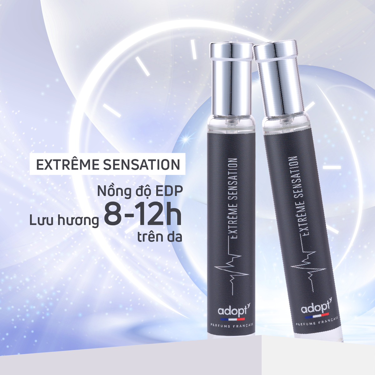 Nước hoa nam,nước hoa quang linh chính hãng adopt Extreme Sensation hương thơm cuốn hút mạnh mẽ trẻ trung dung tích 30ml