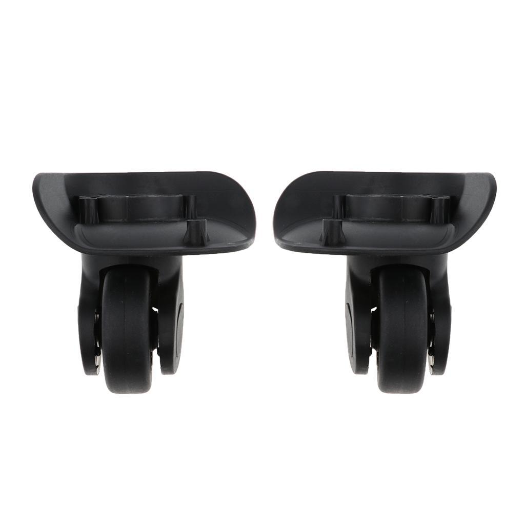 Universal Swivel Suitcase Luggage Mute Casters for Travel Cases Black
