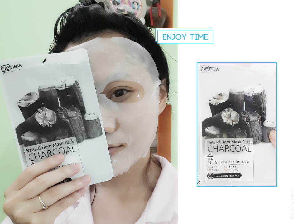 Bộ 10 miếng mặt nạ than Benew thải độc tố Hàn Quốc 22ml + Móc khoá