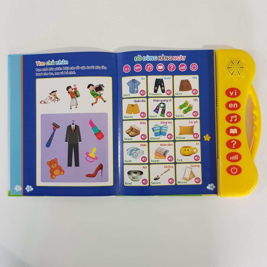 Sách Nói Điện Tử Song Ngữ Anh - Việt cho trẻ em từ 1-7 tuổi