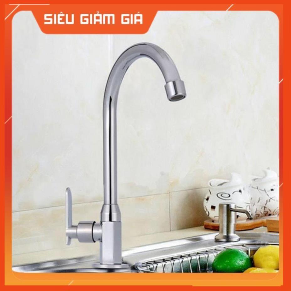 Vòi nước bằng thép không gỉ thiết kế hiện đại dành cho bồn rửa chén 206806
