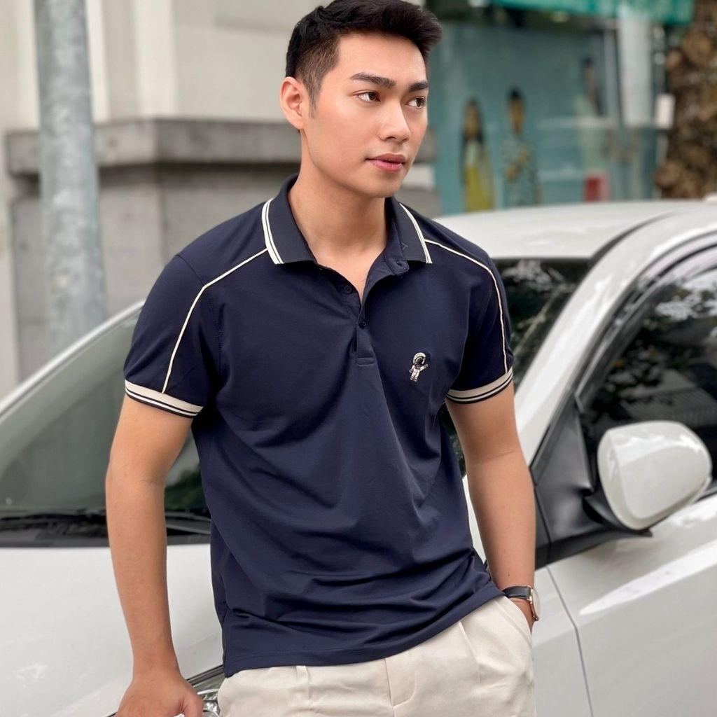 Áo thun nam cổ bẻ áo polo mio cổ bẻ vải cá sấu cotton trẻ trung mặc mát cả ngày