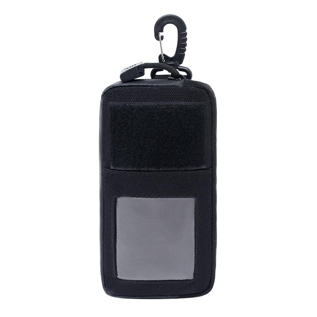 2 Pieces Nylon Waterproof Mini Wallet Card Money Key Pack Waist Bag Pack