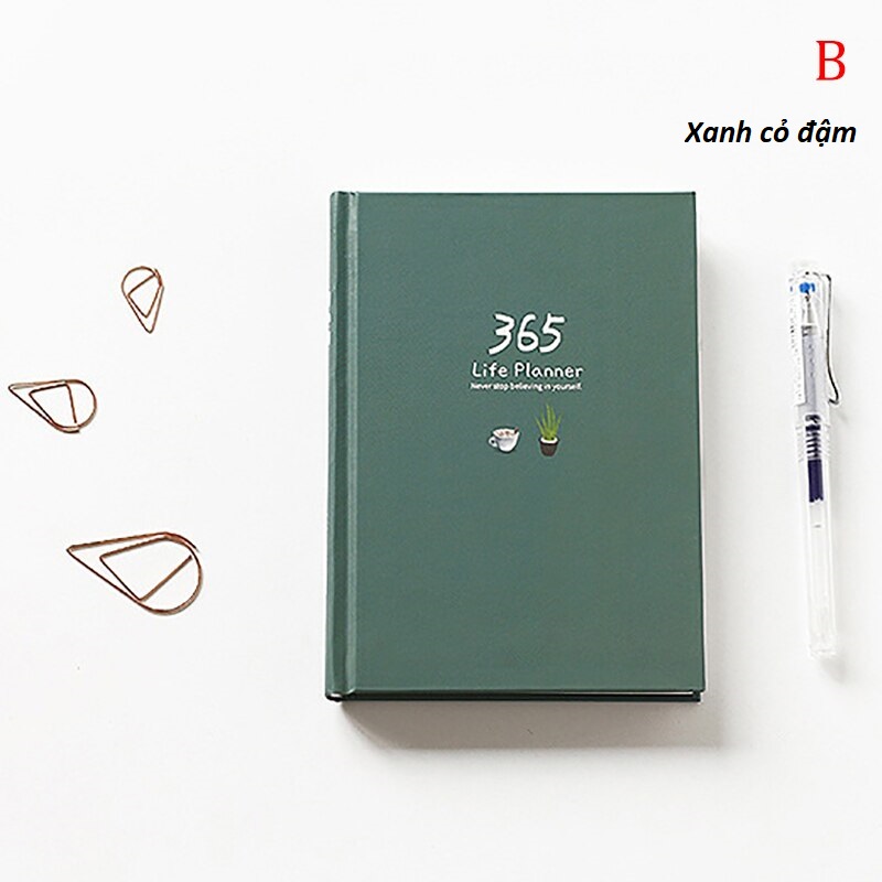 Sổ tay kế hoạch ghi chép Planner 365 Ngày nhật ký cao cấp Lalunavn