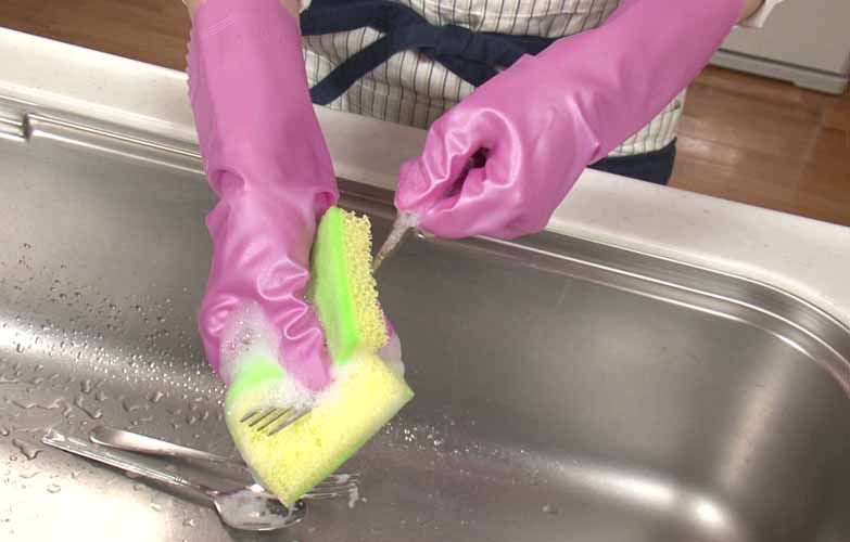 Găng tay rửa chén bát biết thở Showa Surutto Nhật Bản không lót