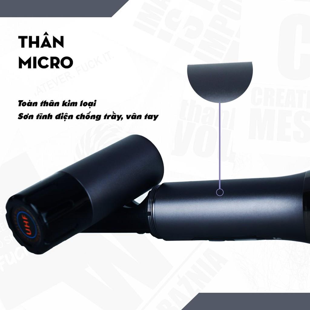 Micro Karaoke Không Dây U2000 - Toàn Thân Hợp Kim Nhôm