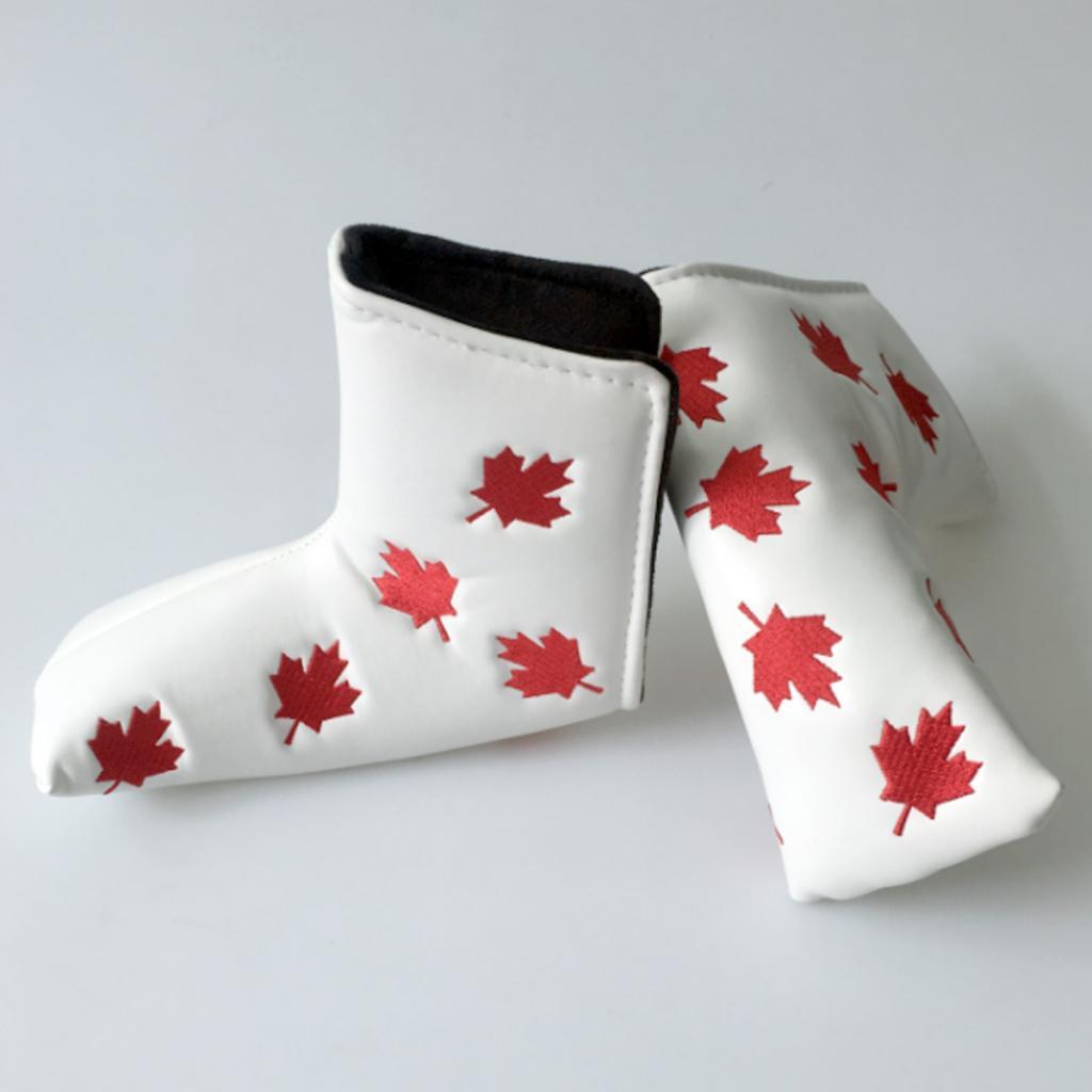 Waterproof Golf Putter Head Cover Boot Headcover Protector Boots White