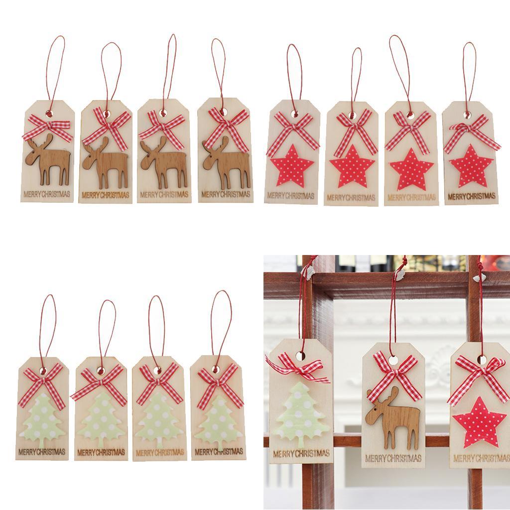 4 Pieces Wooden Discs Wooden Pieces Wooden Pendant For DIY Or DIY Children