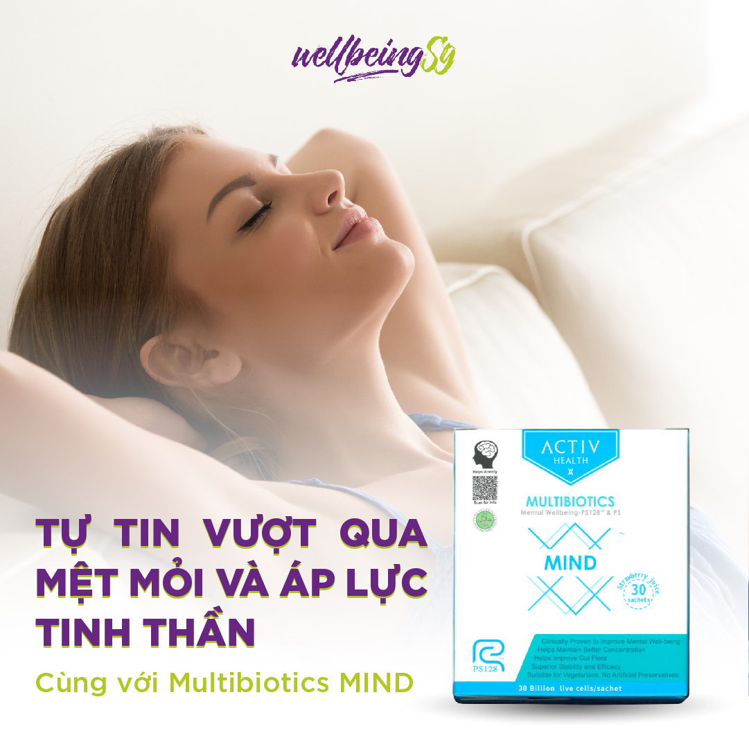 Thức Uống Dạng Bột ActivHealth Multibiotics Mind Duy Trì Hệ Vi Khuẩn Đường Ruột, Hỗ Trợ Giải Tỏa Căng Thẳng, Bổ Sung Năng Lượng Cho Cơ Thể