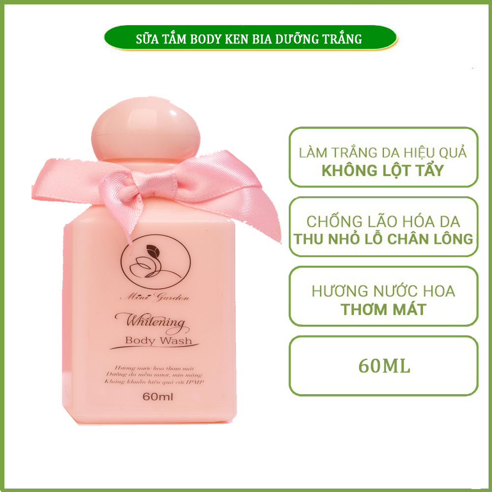 Sữa Tắm Men Bia Mini Garden Whitening Body Wash Dưỡng Trắng Da Hiệu Quả PV986