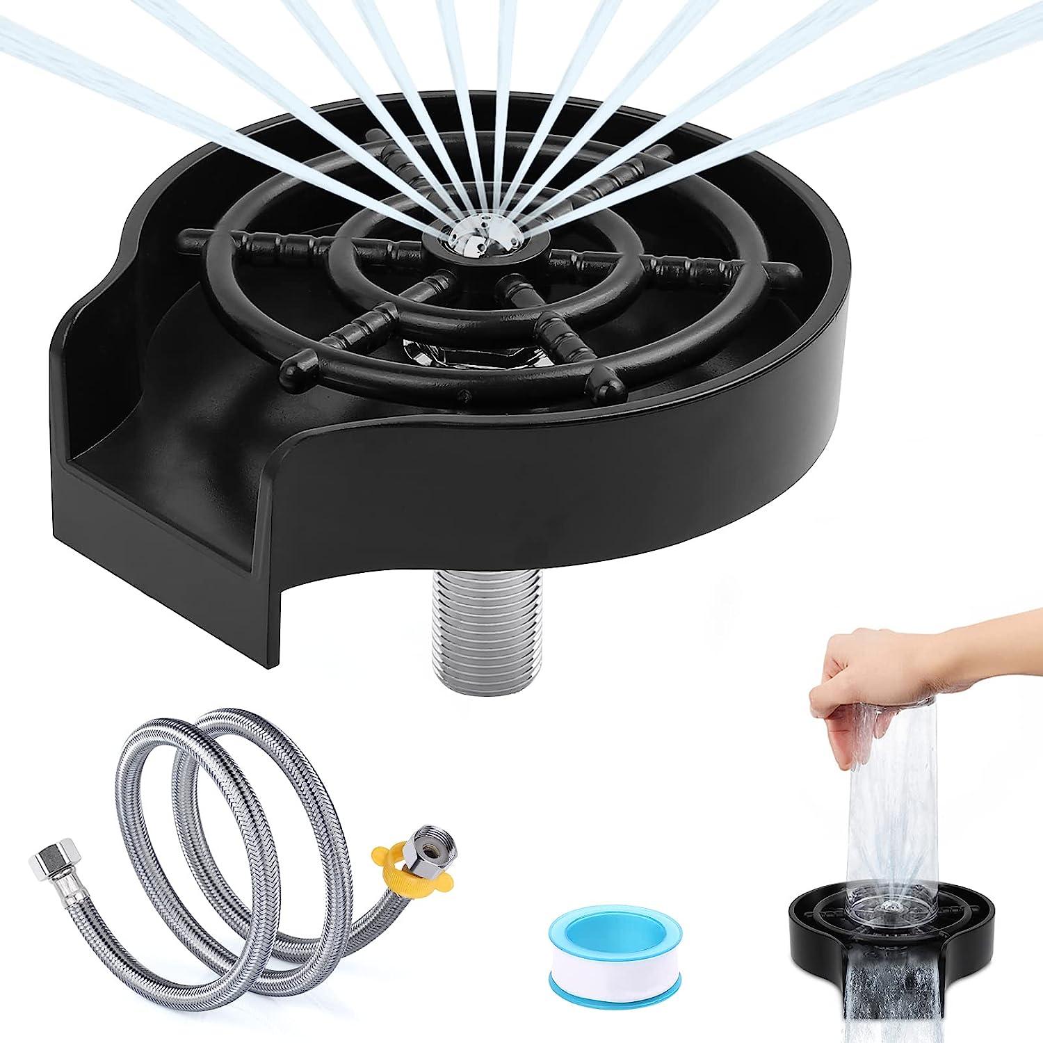 Máy rửa kính bồn rửa nhà bếp, Máy rửa chai vòi Home Bar, Máy rửa cốc tự động với phản lực đa góc cho phụ kiện bồn rửa nhà bếp