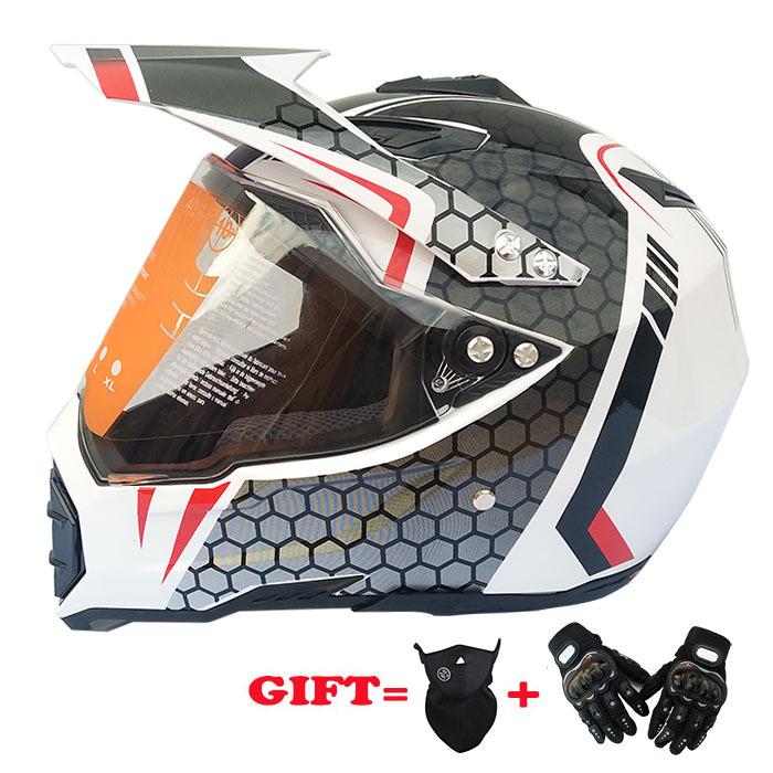 Khuyến mại motocross mũ bảo hiểm đua mũ bảo hiểm mũ bảo hiểm đầy đủ xe máy mũ bảo hiểm bốn mùa mũ bảo hiểm miễn phí găng tay mặt nạ