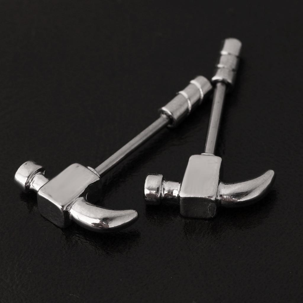 Bar  Barbell Stainless Steel   Jewelry