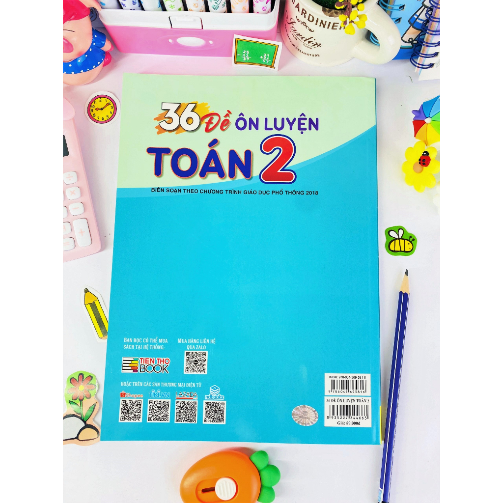 Sách - 36 Đề Ôn Luyện Toán 2 - Biên soạn theo chương trình GDPT mới - ndbooks