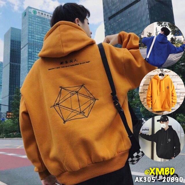 Áo Khoác Hoodie Nam Nữ NEW Siêu Hot Chất Nỉ Dày Dặn Siêu Đẹp Áo Hoodie Nam Nữ Form Rộng Unisex HÌNH HỌC