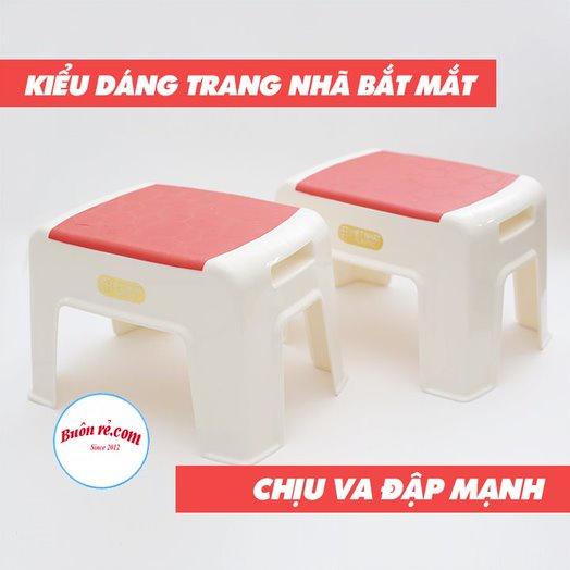 Ghế đẩu hai màu Việt Nhật , Ghế nhựa thấp ngồi nhà tắm