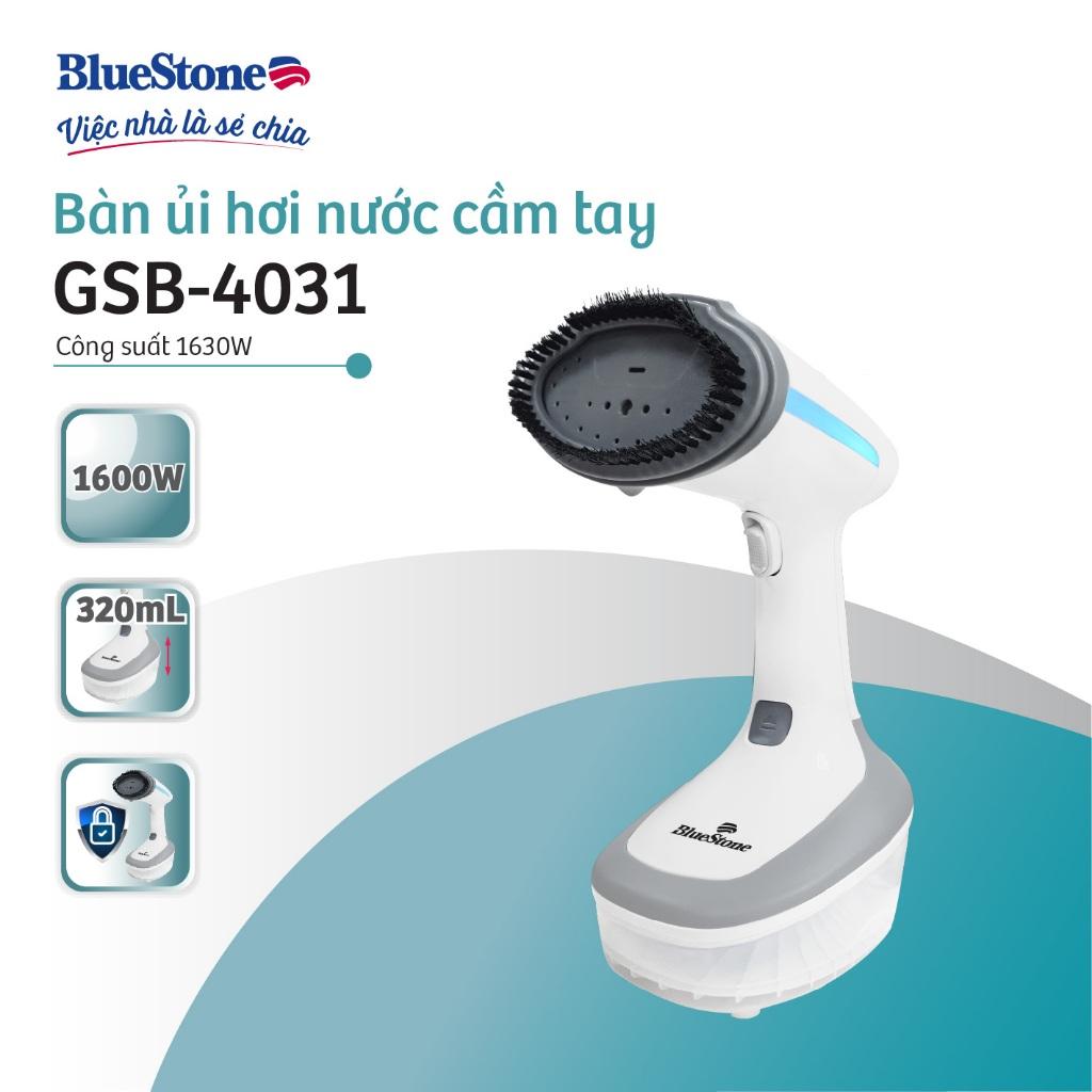 Bàn Ủi Hơi Nước Cầm Tay BlueStone GSB-4031, 1630w - 2 Chế Độ Phun Hơi, Hàng Chính Hãng
