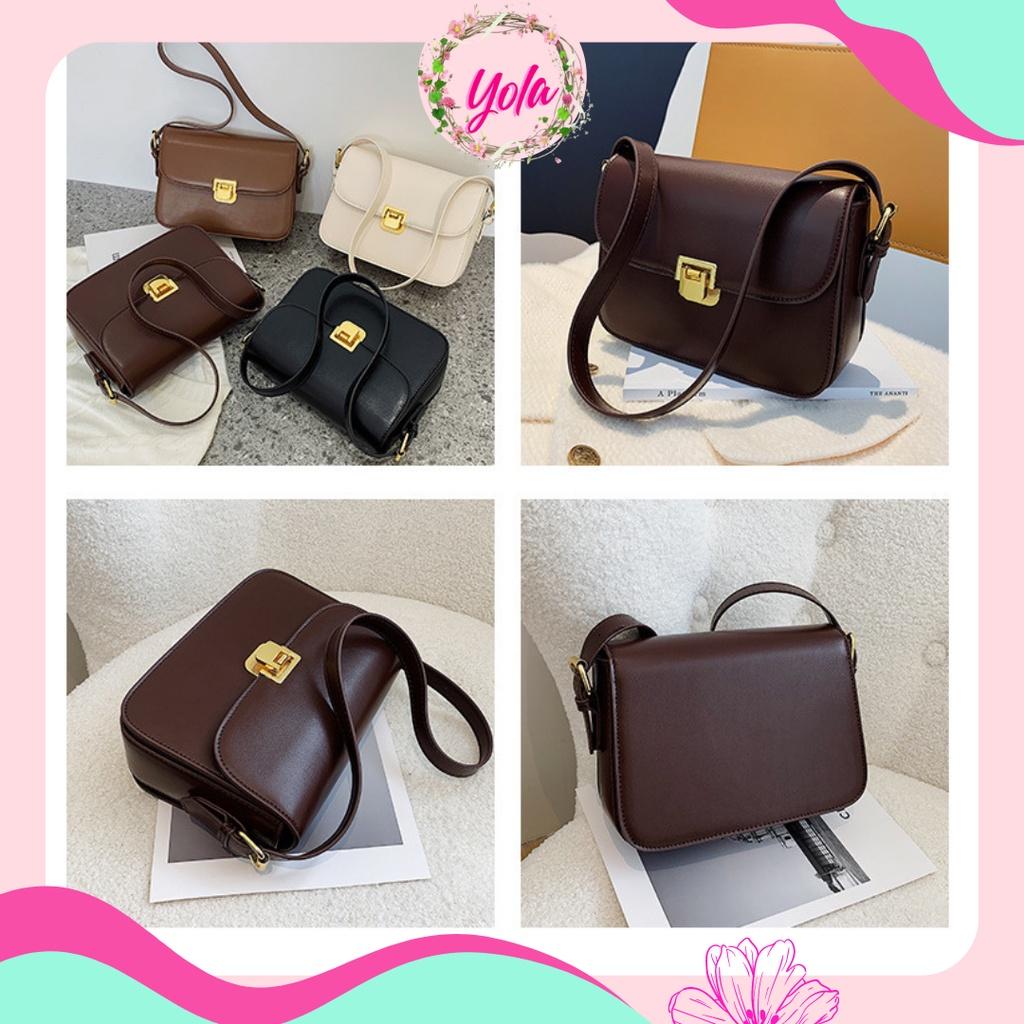 Túi đeo chéo nữ mini Giỏ xách nữ đeo vai thời trang nữ kẹp nách cao cấp Yola shop
