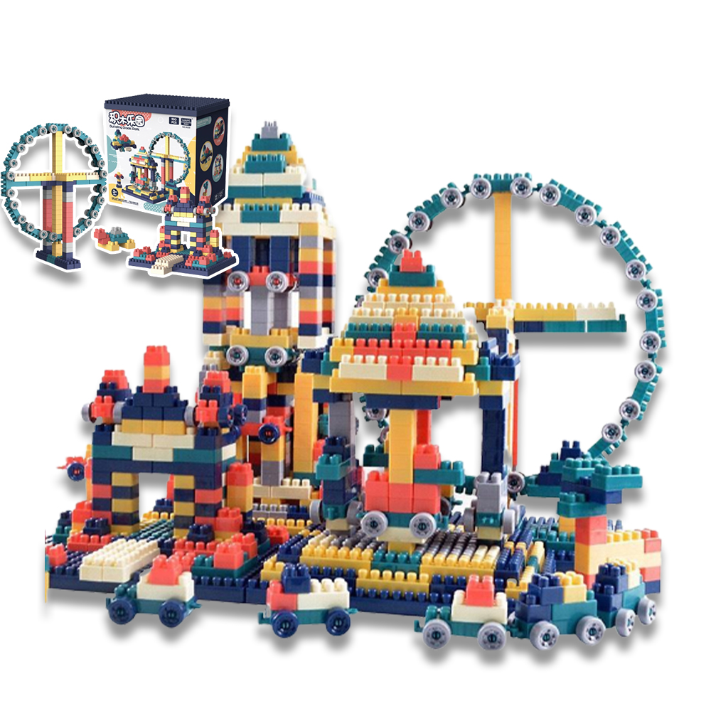 ĐỒ CHƠI LẮP GHÉP 520 CHI TIẾT SÁNG TẠO BUILDING BLOCK PARK