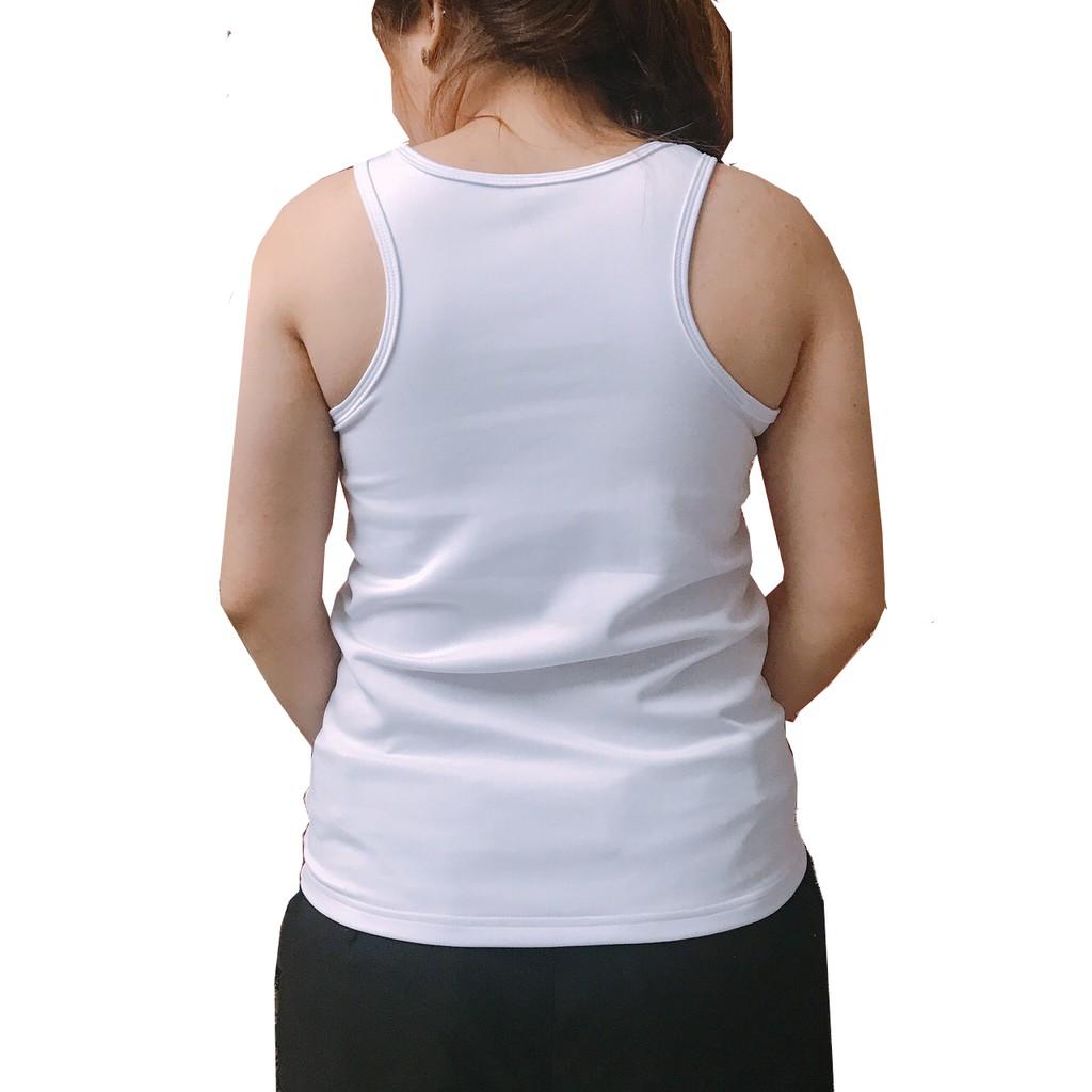 Áo Ba Lỗ Lót Nịt Ngực Tomboy Cài Hông Dáng Dài Thun Trơn Cotton Trắng Đen Nam Tròng Cổ Thể Thao Gym Bigsize Form Suông Nguyễn Nguyên