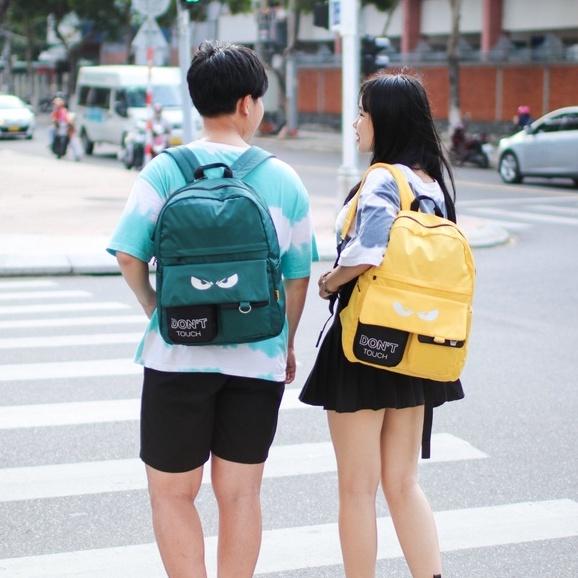 Balo học sinh, sinh viên thời trang unisex với chất dù cao cấp nhẹ bền - BOM