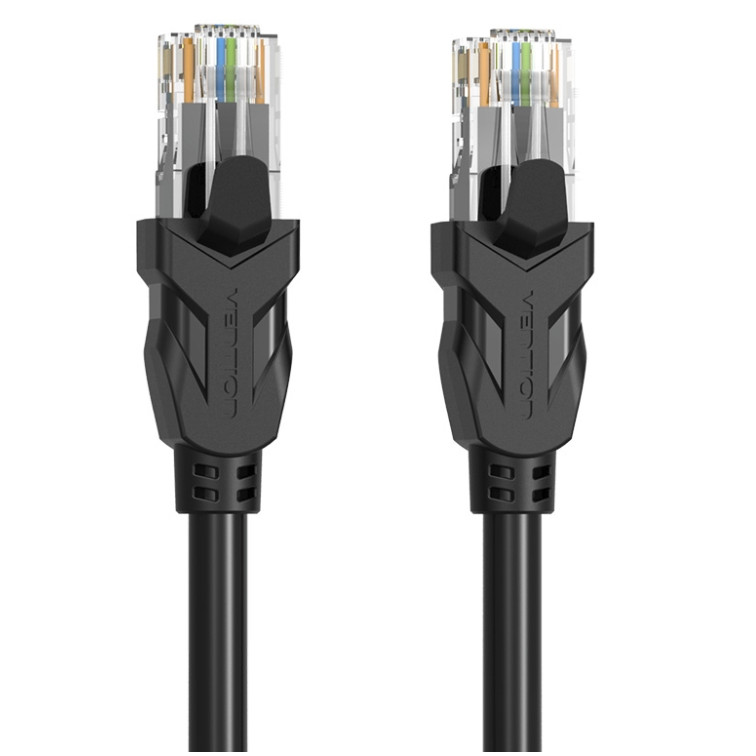 Cáp Patch Cord Cat6 Vention dài 1,5m IBBBG chính hãng đầu bấm mạ vàng 24k đảm bảo tín hiệu