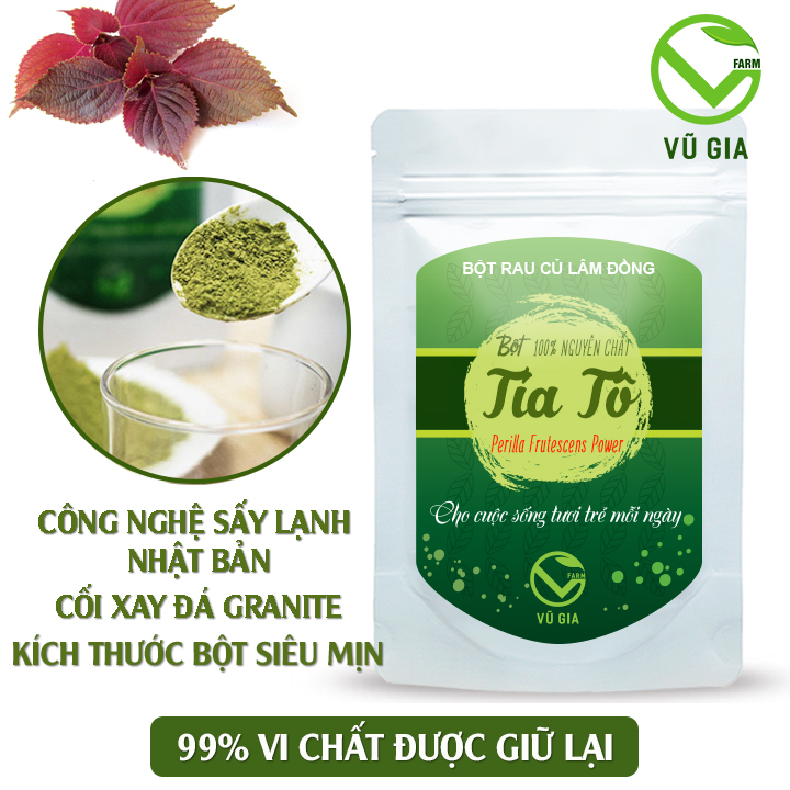 Combo Mật Ong Hoa Cà Phê 420g + Bột Lá Tía Tô Sấy Lạnh 50g - Nguyên Chất Vũ Gia - Hỗ trợ điều trị cảm cúm, cảm lạnh, giảm bớt nám, tàn nhang