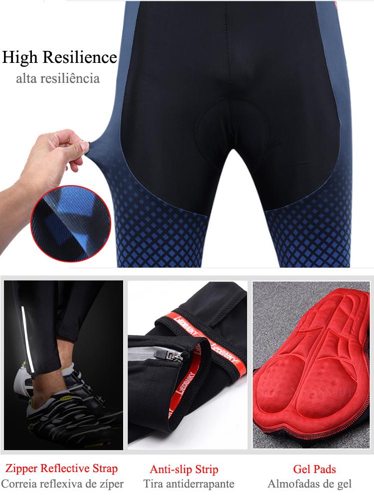 Người đi xe đạp Set Pro Team Summer Long tay áo MTB Jersey Quần Núi Đồng phục ciclismo quần áo xe đạp cưỡi đồ thể thao Color: combination 1 Size: Asian size 3XL
