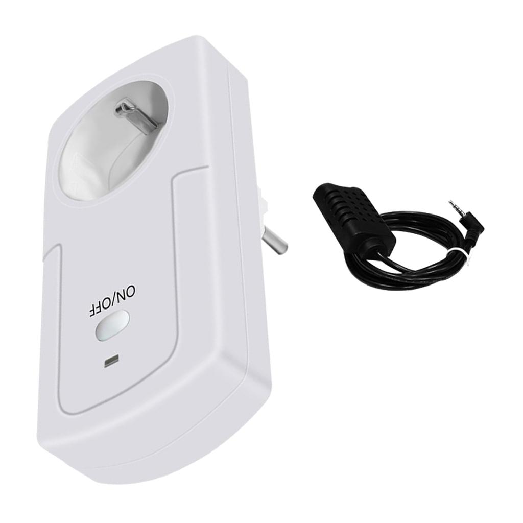 WIFI Nhiệt Độ Độ Ẩm ỨNG DỤNG Điều Khiển từ xa Thời Gian Ổ Cắm Phích Cắm CHÂU ÂU
