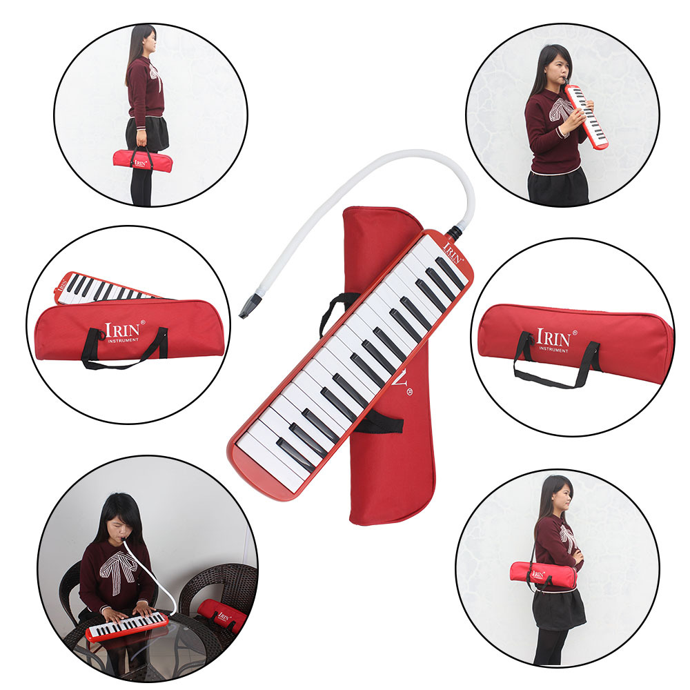 Kèn Melodion, Melodica, Pianica - Irin SP-32K (SP32K) - 32 phím, màu đỏ, nhựa ABS an toàn, không độc hại - Hàng chính hãng