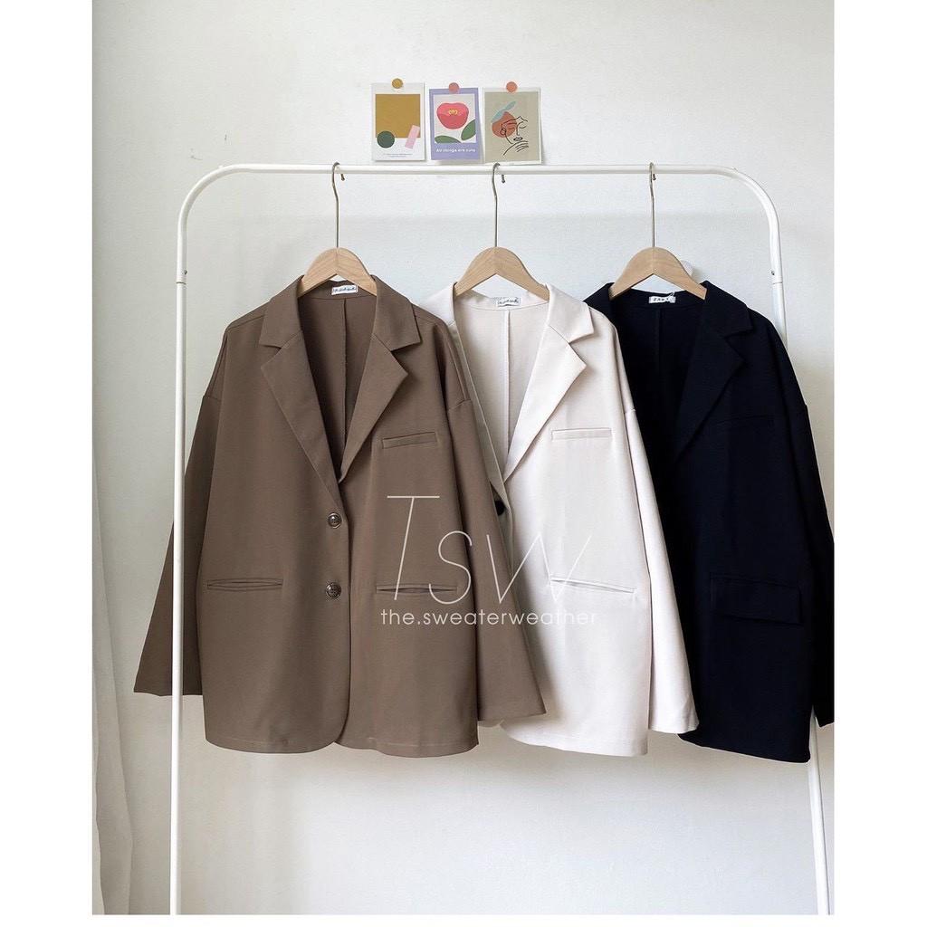 Áo vest nữ - Áo blazer trơn hàng loại 1, chuẩn form