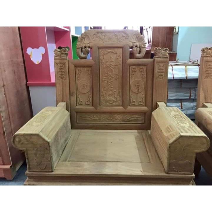 Bộ bàn ghế gỗ phòng khách âu á kiểu như ý tay hộp gỗ lim