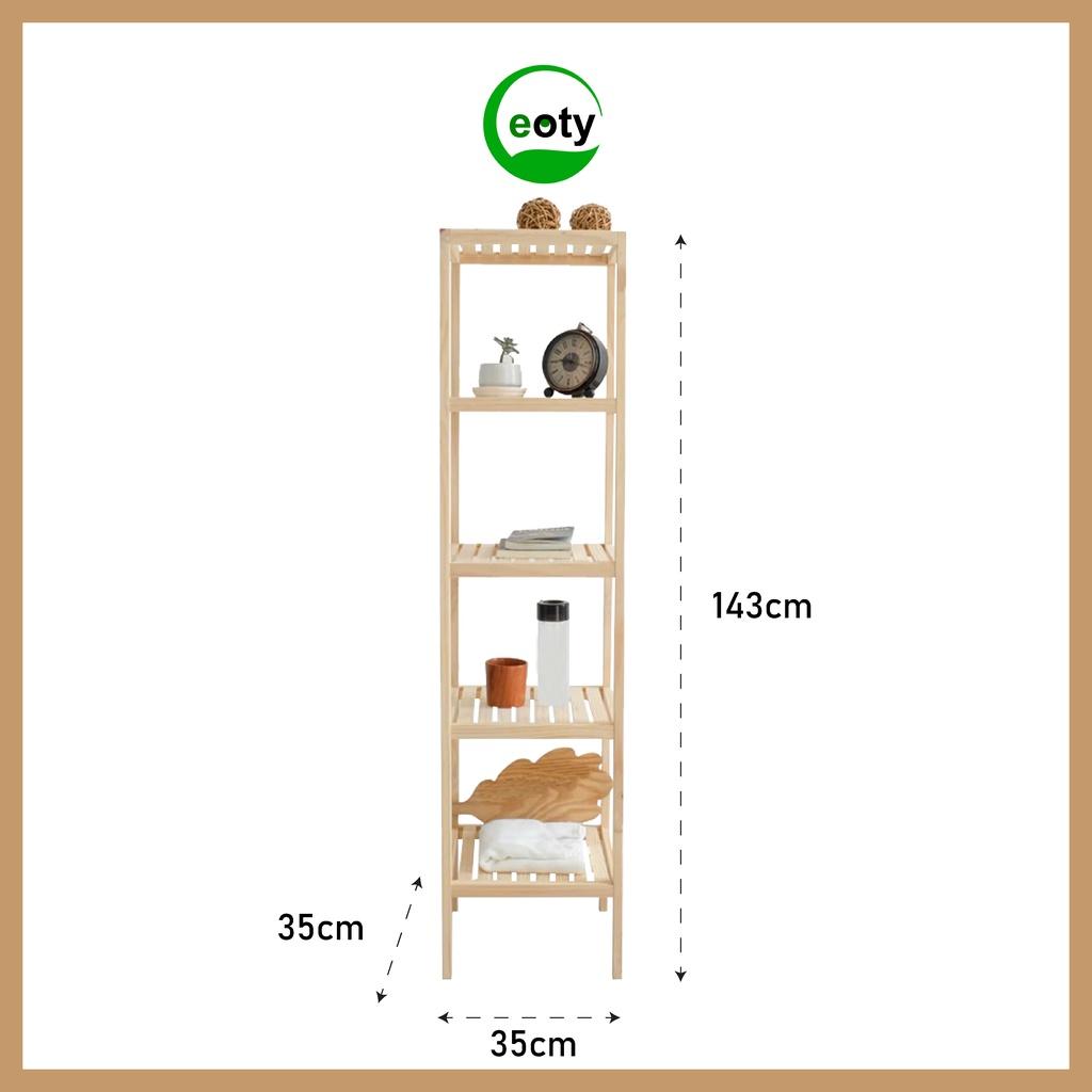Kệ gỗ đa năng 5 tầng Shelf 5F - Kệ gỗ vuông 5 tầng đa năng Eotygroup