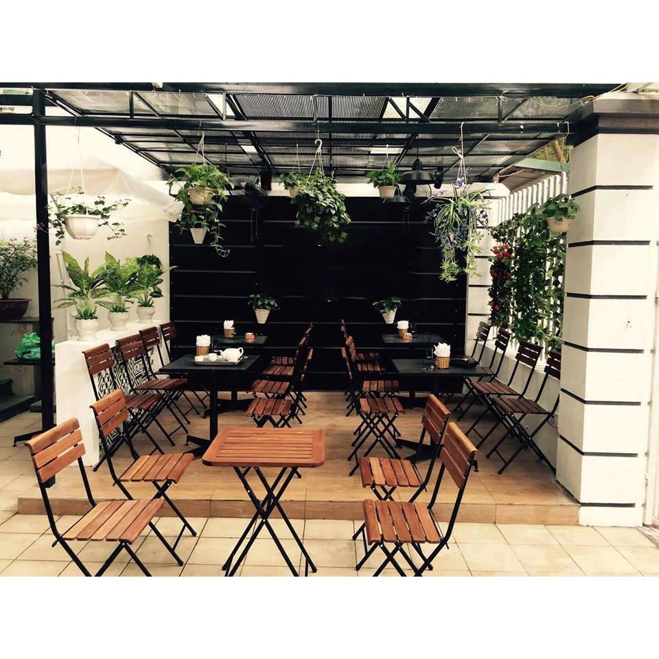 Bộ bàn ghế cafe Patio ( 1 bàn vuông 55cm + 4 ghế )