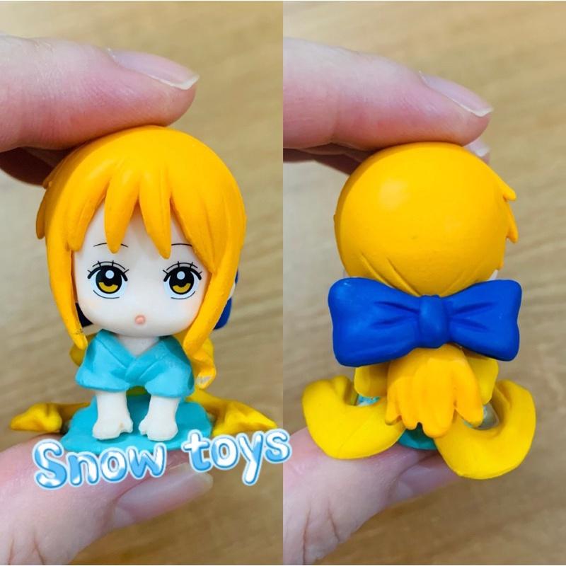 Mô hình One Piece - Mô hình Luffy Nami Zoro Law mô phỏng trang phục Cosplay Conan teo nhỏ - 4x4cm